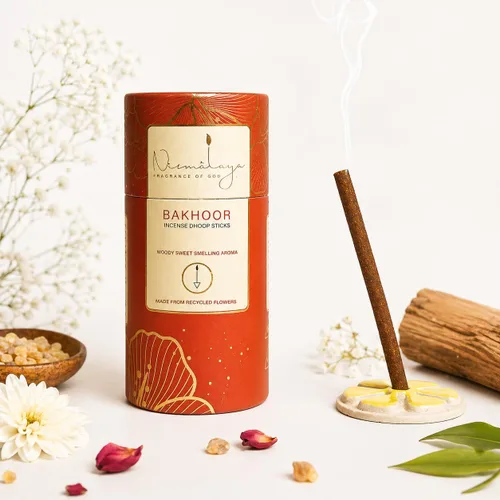 Miniatura 2 de Nirmalaya Combo de palitos de sándalo prémium para el hogar 40 palitos de dhoop y 40 varillas de incienso para oración, fragancia del hogar