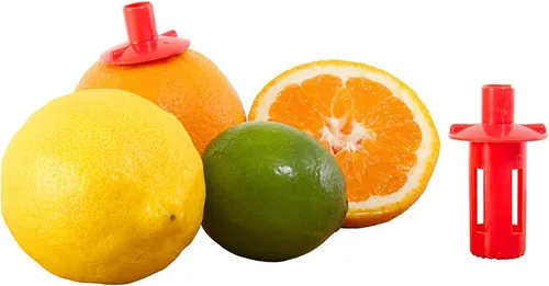 Miniatura 8 de Kitchen + Home Citrus Tap - Exprimidor portátil de limón y lima, boquilla de cítricos naranja y descorazonador de jalapeño, paquete de 3