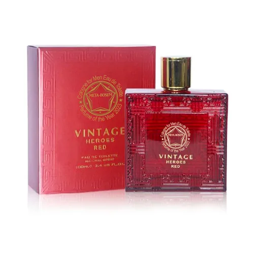 Miniatura 4 de Vintage Heroes - Juego de 4 botellas de colonia para hombres (Heroes+Rojo+Negro+Eau Fresh) Colección Clásica Botellas, Eau de Toilette Natural Spray