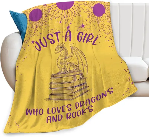 Miniatura 23 de Manta con texto en inglés «Just A Girl Who Loves Dinosaurs», bonita manta decorativa de dinosaurios, regalos para niñas, súper cálida, suave y Solo
