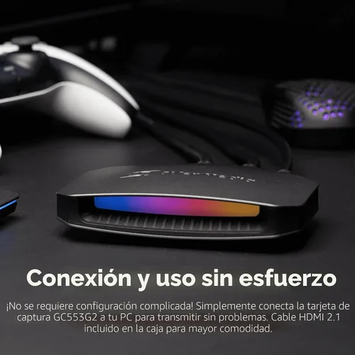 Miniatura 6 de AVerMedia Tarjeta de Captura 4K60 con HDMI 2.1, Baja Latencia, Paso Directo 4K144/4K120, Dispositivo de Captura de Juegos para PS5, PS5 Pro, Xbox