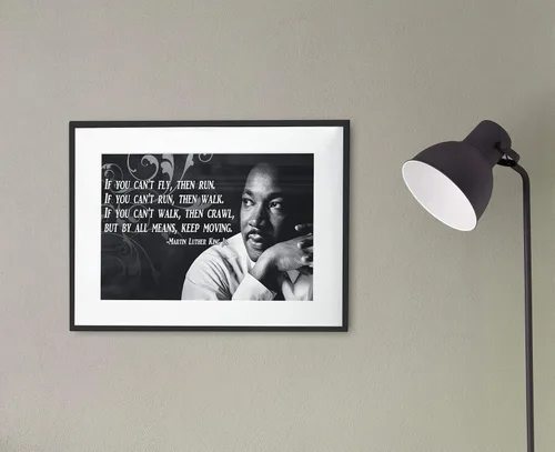 Miniatura 4 de Póster motivacional Dr. Martin Luther King Jr. Derechos civiles Historia de Estados Unidos Cita Imágenes con inspiración P005