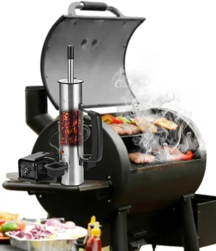 Miniatura 9 de Tubo de humo para actualización de ahumador de pellets, generador de humo frío para parrilla de gas, ahumador eléctrico inalámbrico portátil