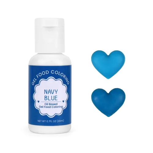 Colorante de alimentos a base de aceite para chocolate, 20ml de colorante de gel comestible azul marino a base de aceite para decorar pasteles,