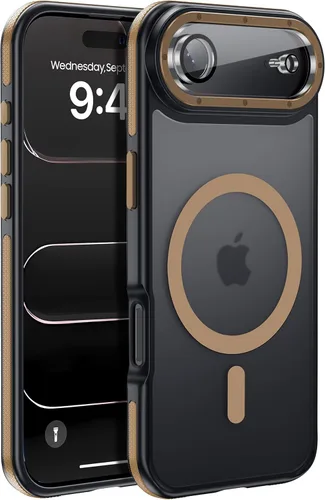 Miniatura 64 de Funda para iPhone 17 Pro Max con protector de lente de cámara [protección de grado militar de 10 pies] compatible con MagSafe a prueba de golpes