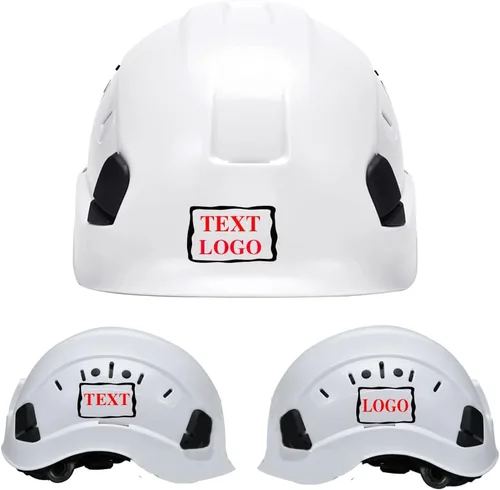 Miniatura 26 de Casco de seguridad personalizado para construcción Casco de trabajo de seguridad con suspensión de trinquete ajustable de ala completa con carcasa