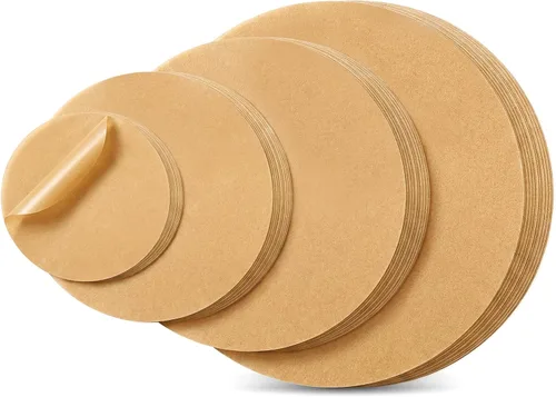 200 Sheets Parchment Paper Rounds, 4in 6in 8in 10in 4Sizes Cake Pan Liners Grease Proof Non-stick Parchment Paper Sheet for Baking, Grilling, Frying