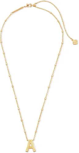 Miniatura 2 de Kendra Scott Letters A-Z - Collar con colgante para mujer joyería de moda latón chapado en oro de 14 quilates