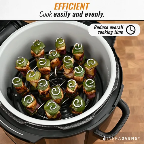 Miniatura 4 de Soporte para brocheta para freidora de aire, compatible con olla a presión Ninja Foodi, olla instantánea de 6 cuartos de galón, 8 cuartos de galón