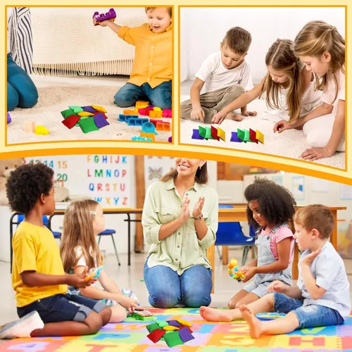 Miniatura 4 de Puf pequeños y coloridos de nailon para juegos de lanzamiento de manos, duraderos para niños y exteriores, bolsas de lanzamiento para aula, patio