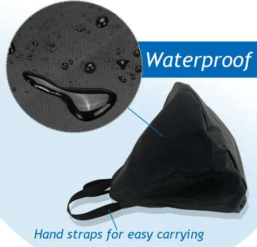 Miniatura 3 de Cubierta para hélice para motor de barco, 15-1/2 pulgadas de diámetro exterior resistente 420D bolsa protectora, impermeable y resistente al polvo