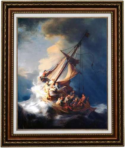 Miniatura 10 de ELITEART-Cristo en una tormenta en el mar de Galilea por el pintor holandés de la Edad de Oro Rembrandt van Rijn Reproducción de pintura al óleo