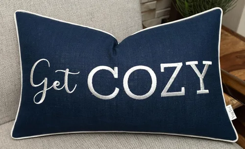 Miniatura 13 de Funda de Cojín Decorativo Romántico para Pareja, Sentimiento de Amor Bordado, Refranes Decorativos, Acento Lumbar - Decoración de Frases Acogedoras