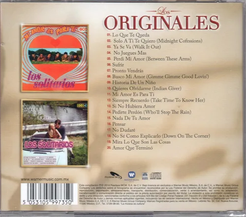Miniatura 2 de LOS SOLITARIOS VOL.1 (EDICION LIMITADA) 2 EN 1 "LOS ORIGINALES PEERLESS,EL RESCATE DE LA BUENA MUSICA".