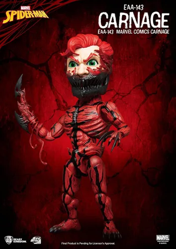 Miniatura 8 de Beast Kingdom Marvel Comics: Carnage EAA-143 Egg Attack Figura de acción, multicolor