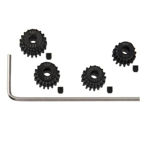Miniatura 2 de ShareGoo - Juego de engranajes de piñón 48P 16T 17T 18T 19T 0.125 in RC Motor Gear Compatible con Traxxas Redcat Tamiya Losi Arrma Axial SCX10 1/10