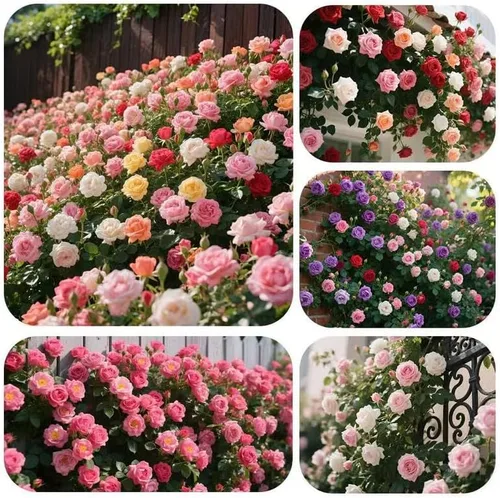280 semillas de rosas de colores mixtos para plantar, variedad de rosas perennes para escalada y arbusto, semillas de flores tradicionales sin OMG