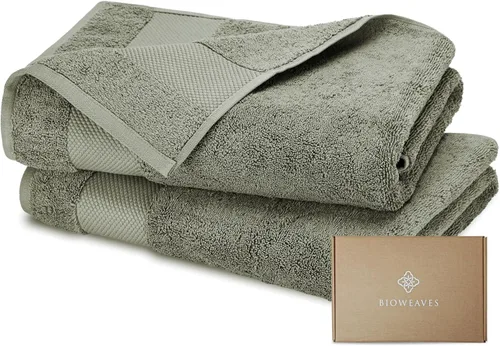 Miniatura 9 de BIOWEAVES 100% Algodón Orgánico 700 GSM Suave Juego de Toallas Premium de 6 Piezas Certificado GOTS, 2 Toallas de Baño, 2 Toallas de Mano y 2 Paños