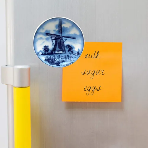 Miniatura 3 de Essence of Europe Gifts Delft Blue Windmill Cocina Imán Placa de cerámica