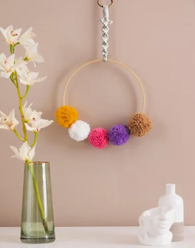 Miniatura 6 de Extensores colgantes de macramé para plantas colgantes (16 pulgadas, paquete de 6)
