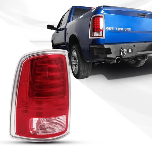 Miniatura 9 de FIONE - PARA Dodge Ram 1500 Ensamble de luces traseras 2013-2018, 2500 y 3500 Luz trasera 2014-2018 Nueva mejora LED Luz trasera con bombillas, Lado