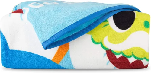 Miniatura 6 de Franco Ropa de cama para niños, manta de felpa súper suave, 62 x 90 pulgadas, Baby Shark Tiburón bebé