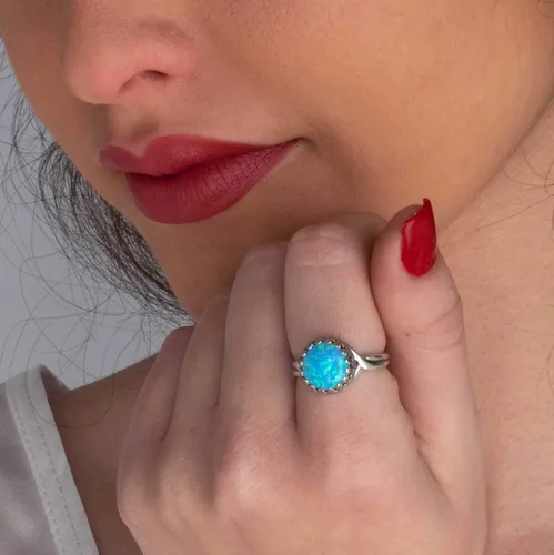 Miniatura 40 de 925 Sterling Silver Gemstone Rings for Women - Anniversary Rings for Women - Sterling Silver Rings for Women - Dainty Sterling Silver Rings