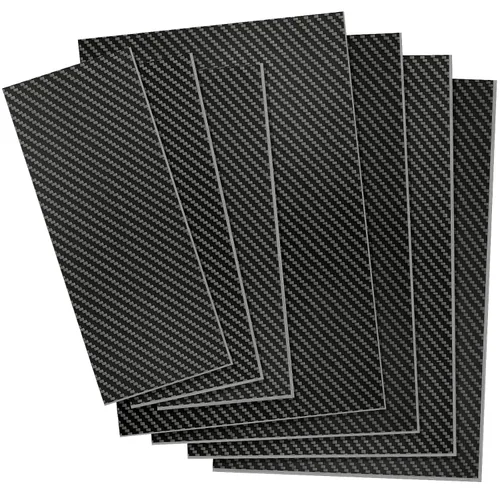 Miniatura 11 de Kalolary Hoja de Fibra de Carbono 250 X 100 X 1 MM, Placa de Tablero de Fibra de Carbono 3K Real Placa de Fibra de Carbono Panel de Tejido Sarga