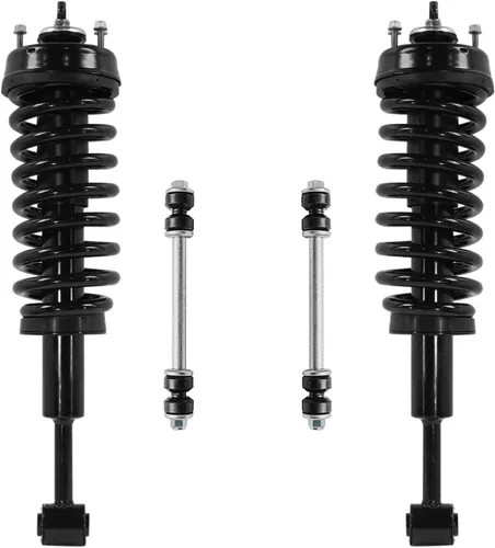 Miniatura 58 de Detroit Axle - Kit de puntales delanteros 2WD para Ford F-150 2005-2008 Lincoln Mark LT 2005-2008, 2 puntales con muelle helicoidal, 2 enlaces