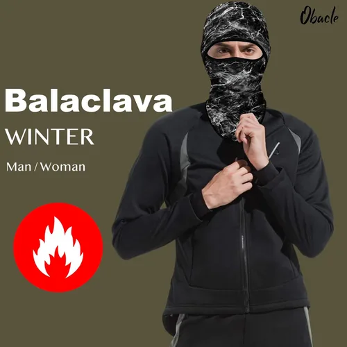 Miniatura 96 de Obacle Pasamontañas para hombres y mujeres, para invierno, clima frío, esquí, ciclismo, caza