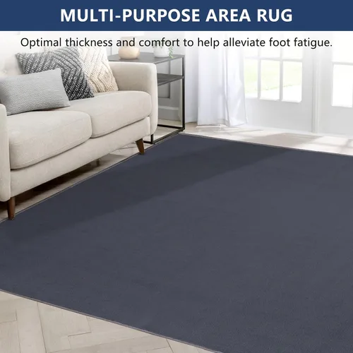 Miniatura 7 de Tapete para silla para suelos duros, tapete grande de 63 x 51 pulgadas para sillas para suelos de madera dura, alfombra de escritorio de tela
