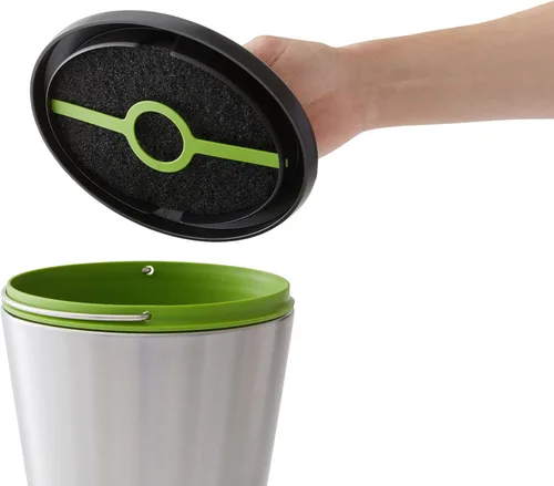 Miniatura 7 de Chef'n EcoCrock - Contenedor de compostaje para encimera, 3.3 litros, gris acero