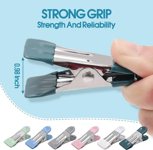 Miniatura 3 de Pinzas de Ropa Resistentes Paquete de 30, Clips de Metal de 2.17 Pulgadas, Pinzas para Ropa para Secado de Fotos Tendedero Lavandería Calcetines