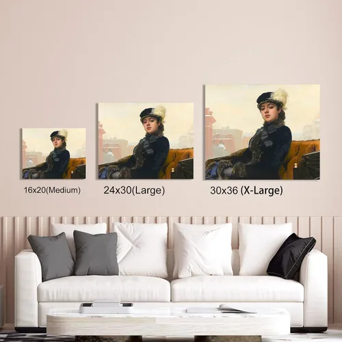 Miniatura 340 de A&T ARTWORK Campo de trigo con cipreses de Van Gogh Las reproducciones de arte clásico mundial, impresiones en lienzo giclée para decoración