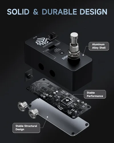 Miniatura 5 de Donner Pedal de efecto ABY Box, conmutador AB de selector de línea, mini, para guitarra, True Bypass