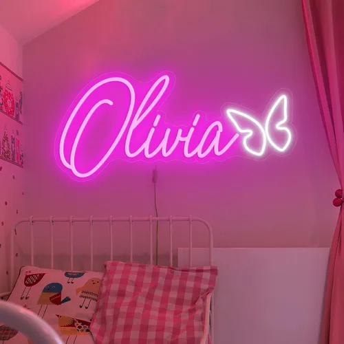 Letreros de neón personalizados, letreros de luces de neón, letreros de neón personalizados para decoración de pared, dormitorio, boda, fiesta de