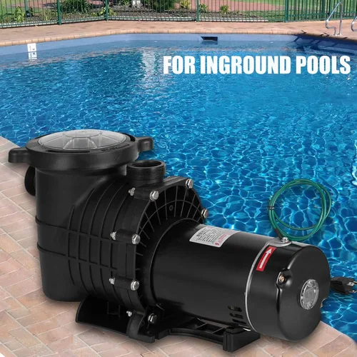 Miniatura 8 de TOPDEEP Bomba de piscina de 1.5 HP para enterrar, bomba de piscina autorecortable sobre el suelo, bombas de piscina de una sola velocidad de doble