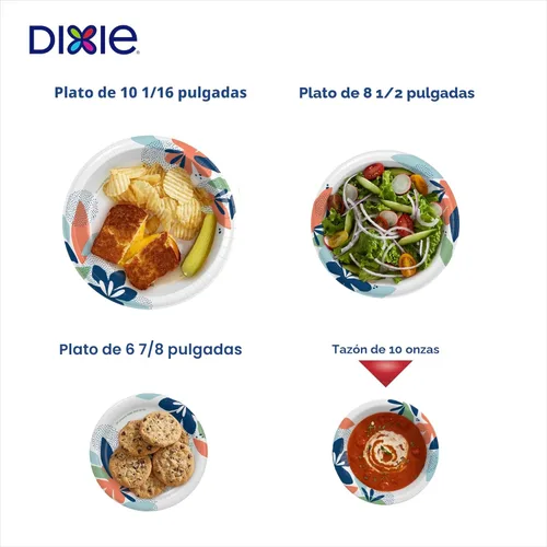 Miniatura 6 de Cuencos de papel para todos los días Dixie, 10 onzas, 324 unidades (9 paquetes de 36 cuencos); los diseños pueden variar