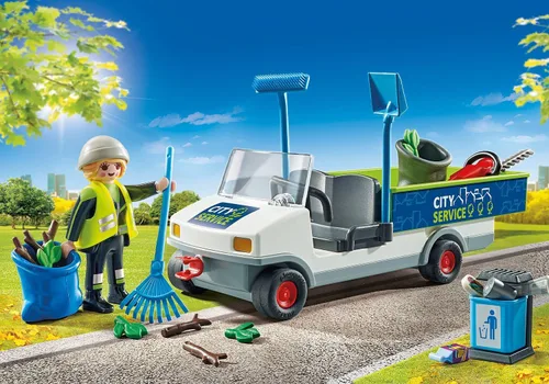 Miniatura 4 de PLAYMOBIL City Action 71433 - Limpieza urbana con vehículo