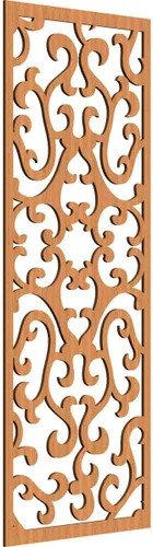 Miniatura 113 de Smithfield Paneles de pared decorativos de madera con calado, 13 3/8 pulgadas de ancho x 34 3/8 pulgadas de alto x 3/8 de alto, roble rojo rojo