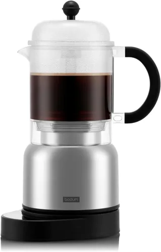 Miniatura 5 de Bodum Cafetera eléctrica Chambord de 17 onzas, jarra de plástico con control Wi-Fi y temporizador programable, acero inoxidable pulido