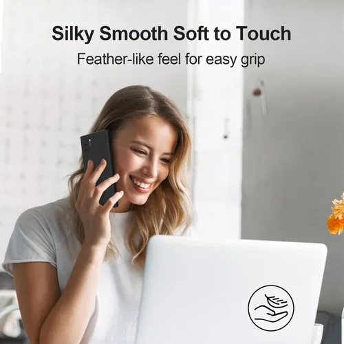 Miniatura 6 de GiiYoon Funda de silicona compatible con Samsung Galaxy Note 10 Plus, funda de cuerpo completo sedosa y suave al tacto con protección de cámara