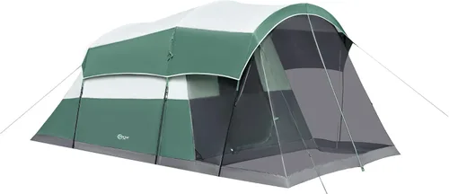 Miniatura 17 de PORTAL Tienda de campaña familiar para 6/8/10 personas con sala de pantalla, tienda de campaña grande resistente al agua con mosca de lluvia, tienda