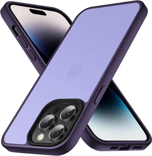 Miniatura 8 de Yriklso Funda para iPhone 11 Pro Max, protección contra caídas de grado militar, carcasa trasera dura translúcida - rosa esmerilado