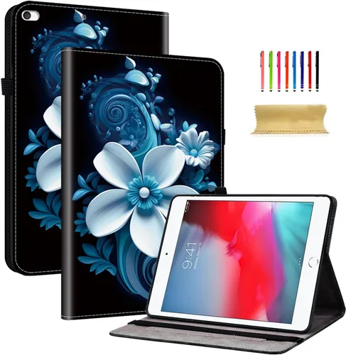 Miniatura 17 de Dteck Funda para iPad mini 5/4/3/2/1, elegante y ligera de cuero sintético tipo folio con cartera, funda inteligente