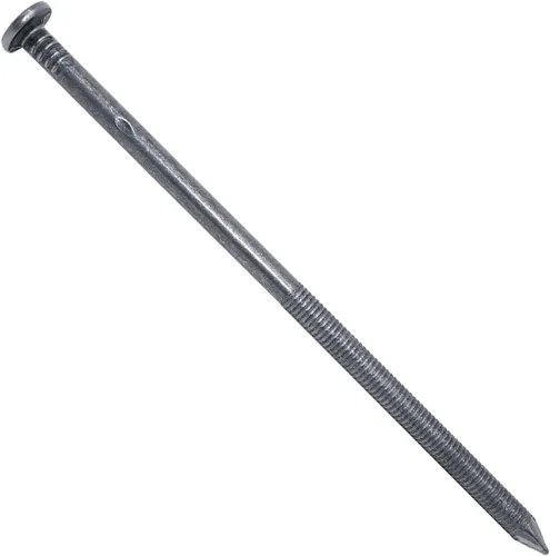 Miniatura 12 de 1/4" x 5" (40d) Tempered Ring Shank Pole Barn Nails - Use for landscaping timbers, railroad ties, pole barns and load bearing structures. 5 Pound