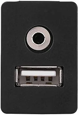 Miniatura 9 de Dilwe Soporte de extensión AUX, cable de montaje empotrado en panel USB para automóvil, barco y motocicleta
