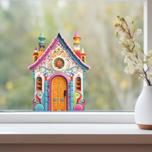 Miniatura 3 de Bright Toy House - Adhesivo de pared para puerta de hadas