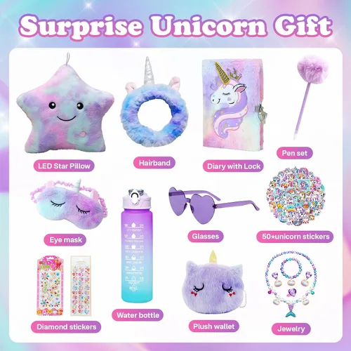 Miniatura 2 de 64 piezas de juguetes de regalos de unicornio para niñas, juguetes para niños de 5, 6, 7, 8, 9, 10+ años, regalos de Halloween, Acción de Gracias