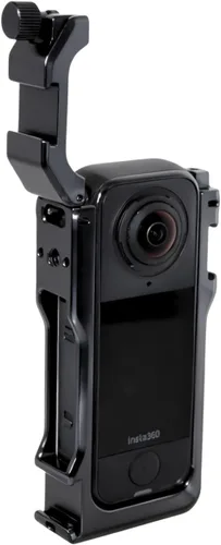 Miniatura 7 de Funda metálica para Insta360 X4 Air Jaula de aleación de aluminio, soportes dobles para zapata fría, rosca de 1/4", cubierta de lente incluida